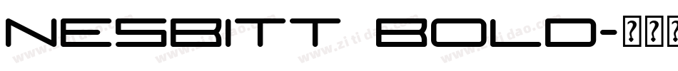 Nesbitt Bold字体转换